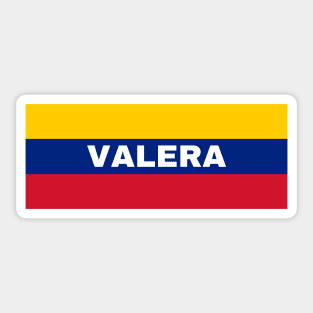 Valera City in Venezuelan Flag Colors Sticker